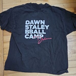 Source Unknown Black Tee with White and Pink Print